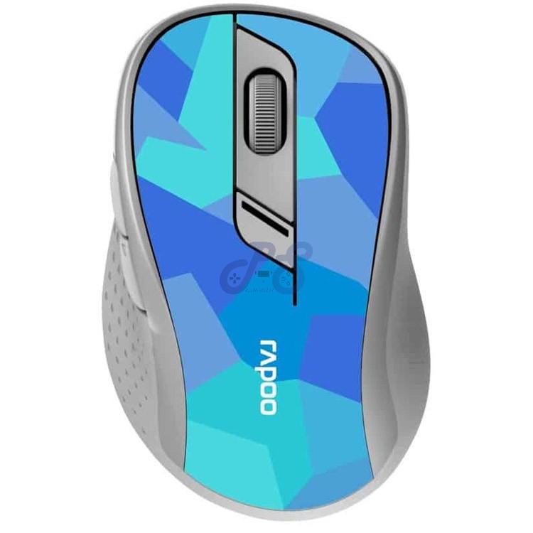 rapoo m500 wireless mouse camouflage blue