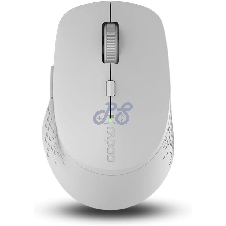 rapoo m300 wireless mouse light gray