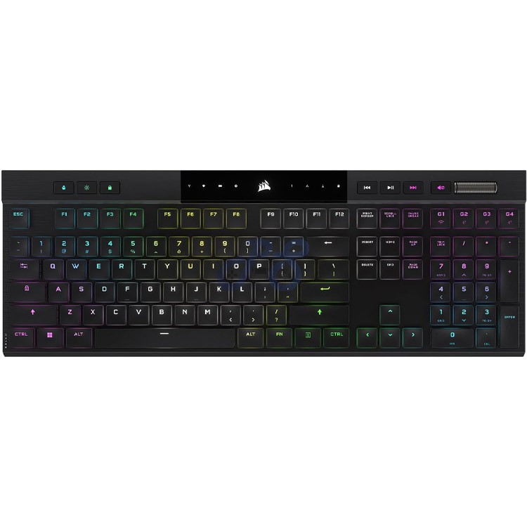 corsair k100 air wireless mechanical gaming keyboard cherry mx ultra lowprofile tactile switch