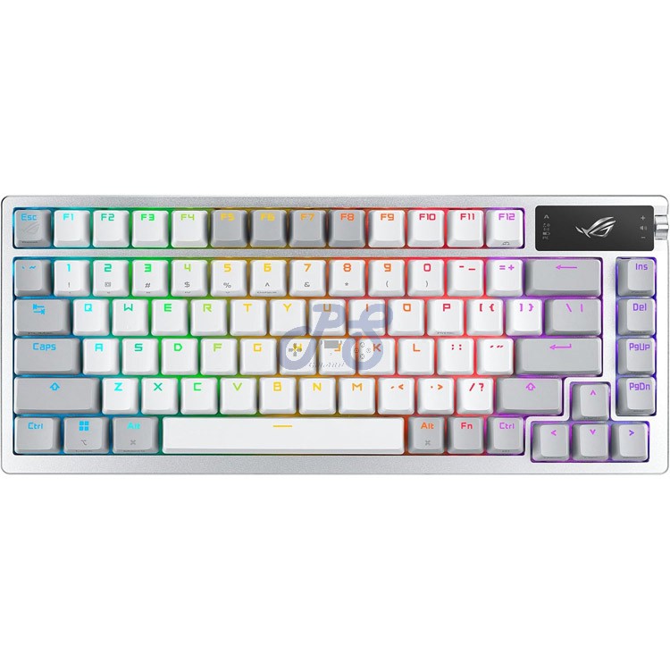 asus rog azoth wireless mechanical gaming keyboard rog nx snow switch white