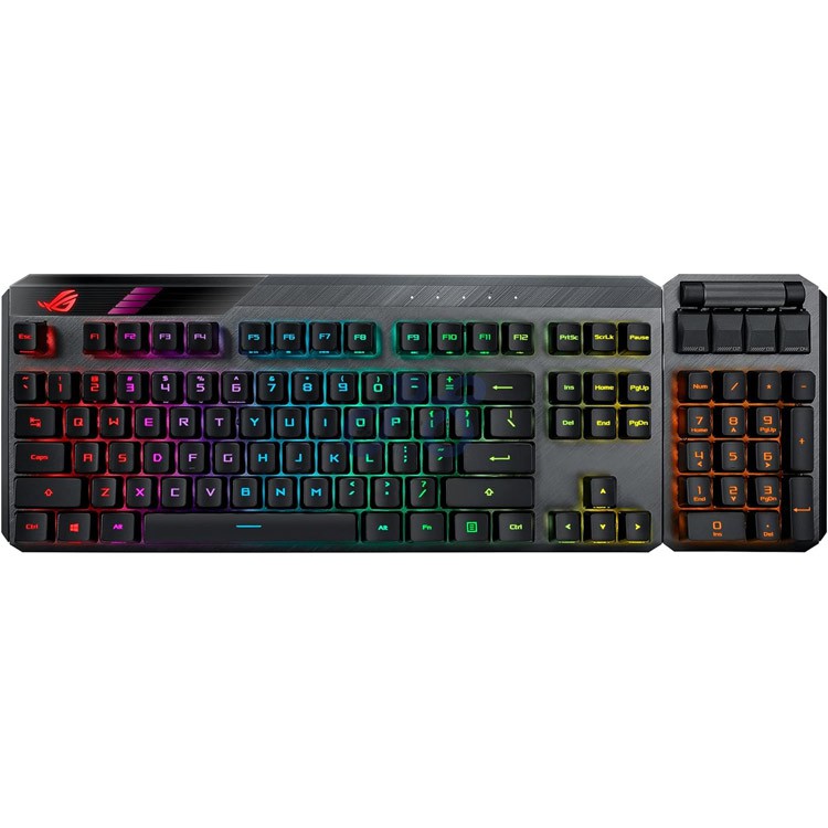asus rog claymore ii wireless optomechanical gaming keyboard rog rx switch