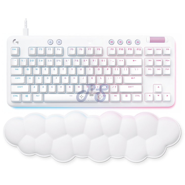 logitech g713 mechanical gaming keyboard gx red linear switch white mist