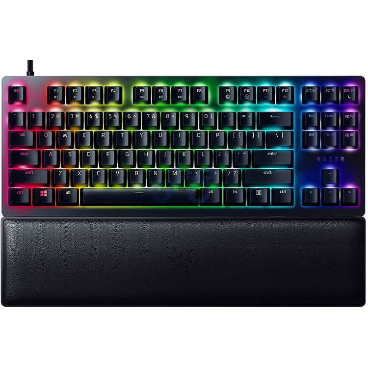 razer huntsman v2 tkl gaming keyboard purple clicky switches