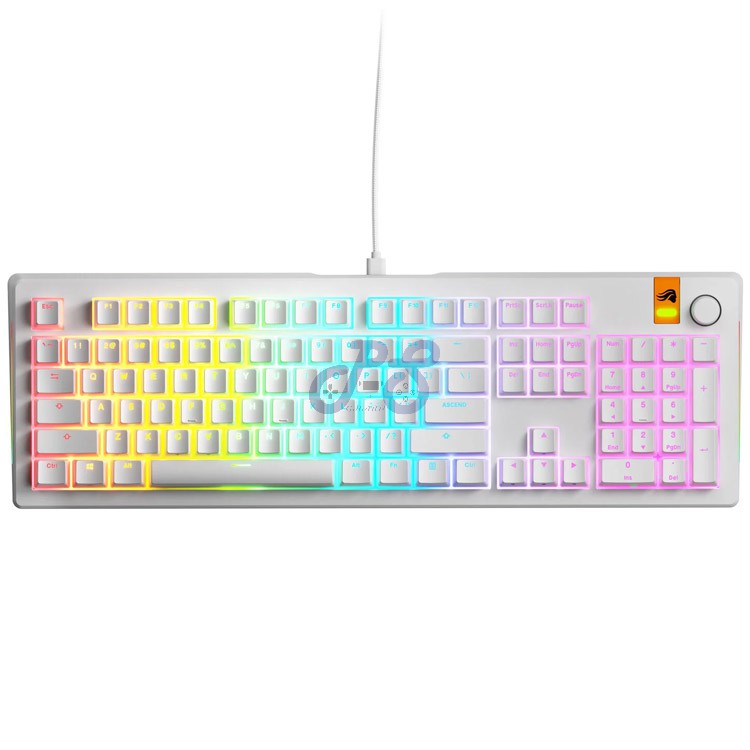 glorious gmmk 3 he magnetic gaming keyboard glorious fox he switch white