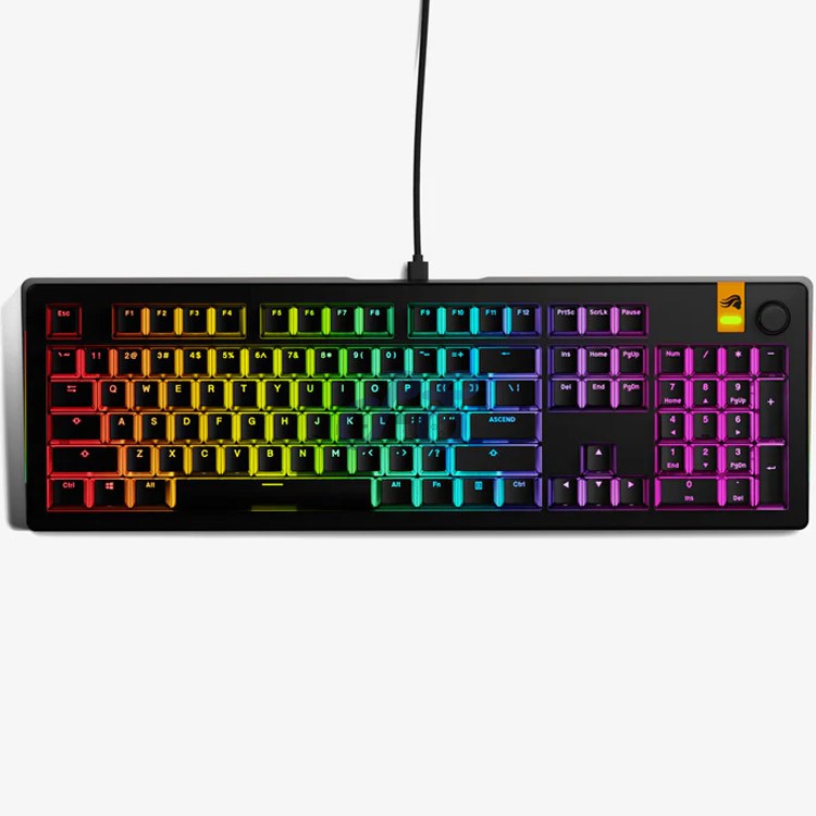 glorious gmmk 3 he magnetic gaming keyboard glorious fox he switch black