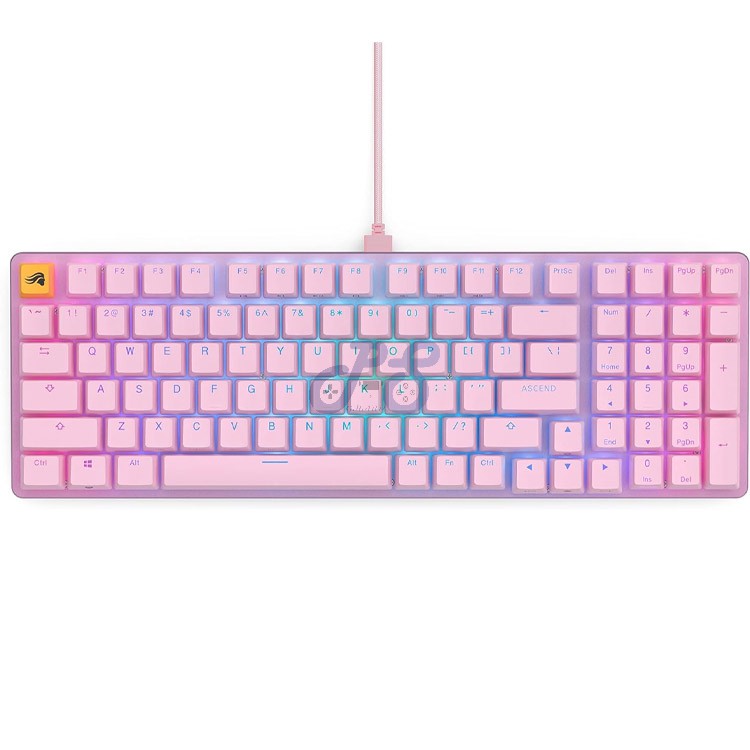 glorious gmmk 2 fullsize mechanical gaming keyboard pink