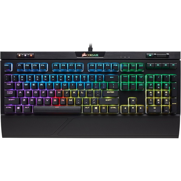 corsair strafe rgb mk2 mechanical gaming keyboard cherry mx red switch
