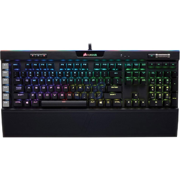 corsair k95 rgb platinum mechanical gaming keyboard mx speed switches black