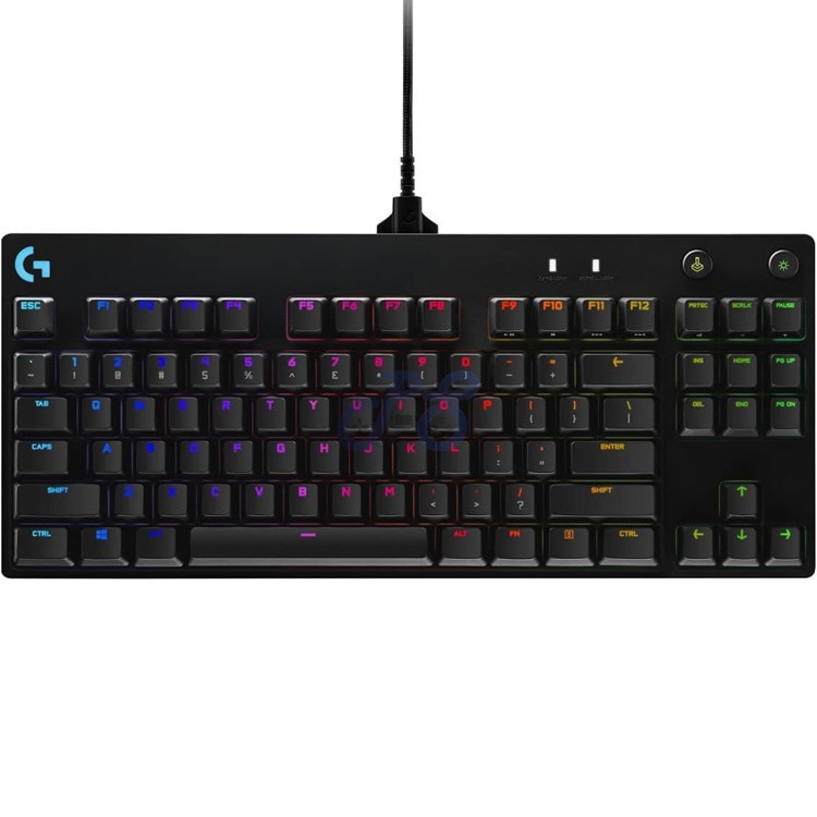 logitech g pro gaming mechanical keyboard gx blue clicky switch
