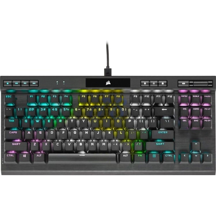 corsair k70 rgb tkl mechanical gaming keyboard cherry mx rgb red switch