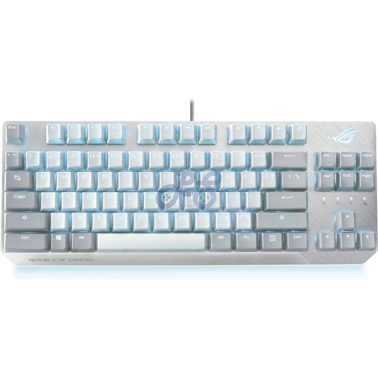 asus rog strix scope nx tkl mechanical gaming keyboard rog nx red switch moonlight whtie