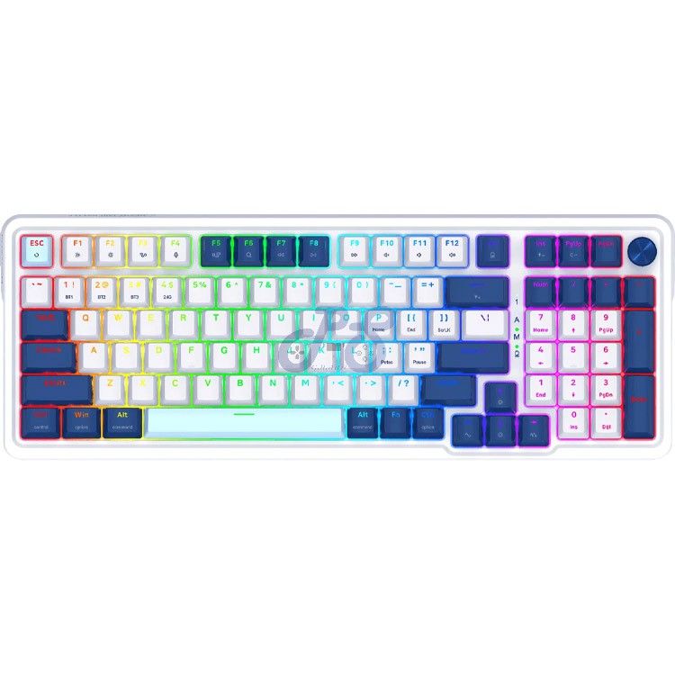 redragon eisa pro wireless mechanical gaming keyboard whiteblue