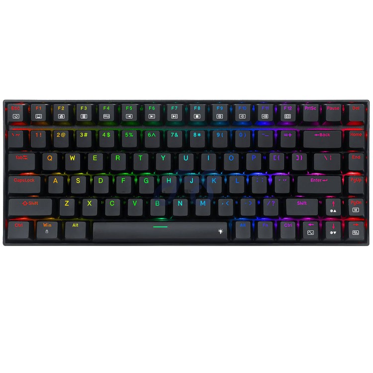 redragon phantom rgb mechanical gaming keyboard red switch black