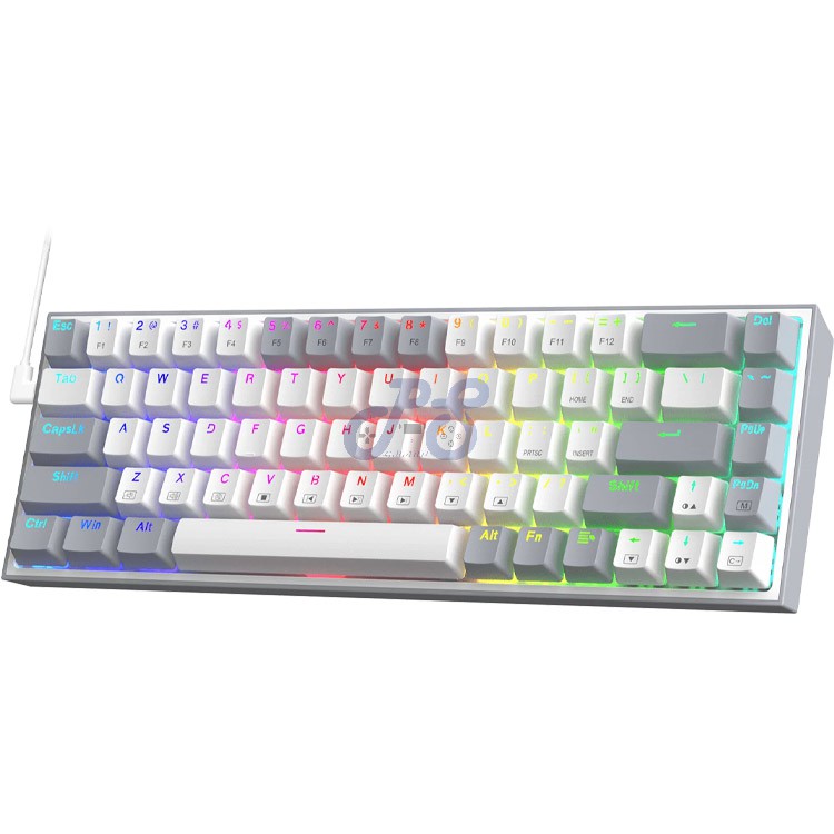 redragon castor mechanical gaming keyboard red switch white