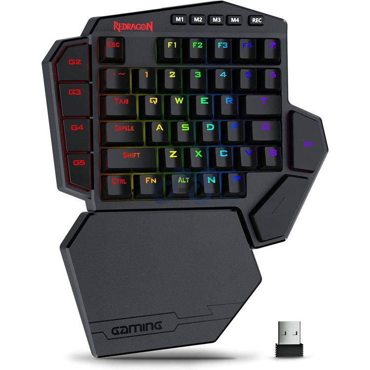 redragon diti k585 onehand wireless gaming keyboard blue switch