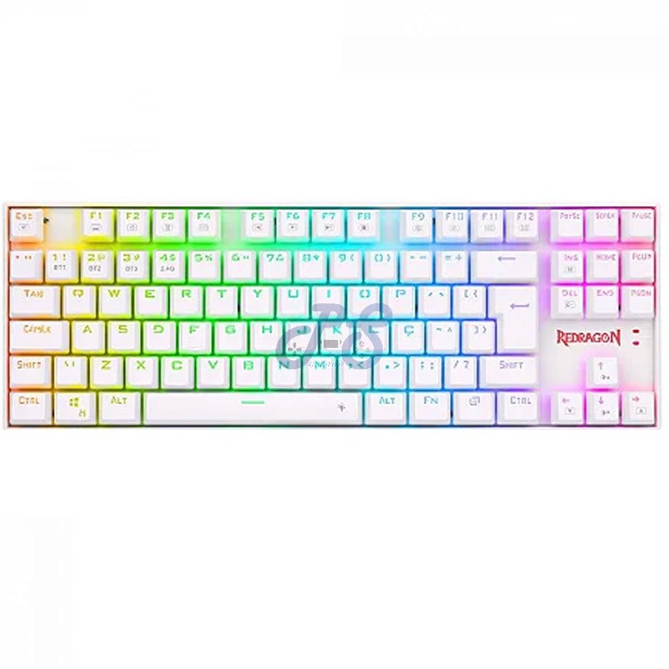 redragon kumara pro wireless mechanical gaming keyboard red switch lunar white