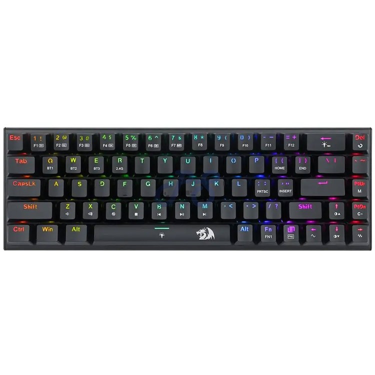 redragon ryze pro wireless mechanical gaming keyboard red switch black