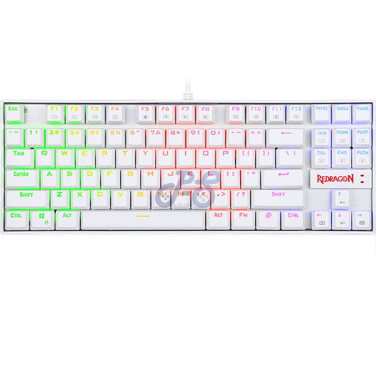 redragon kumara k552 rgb mechanical gaming keyboard white