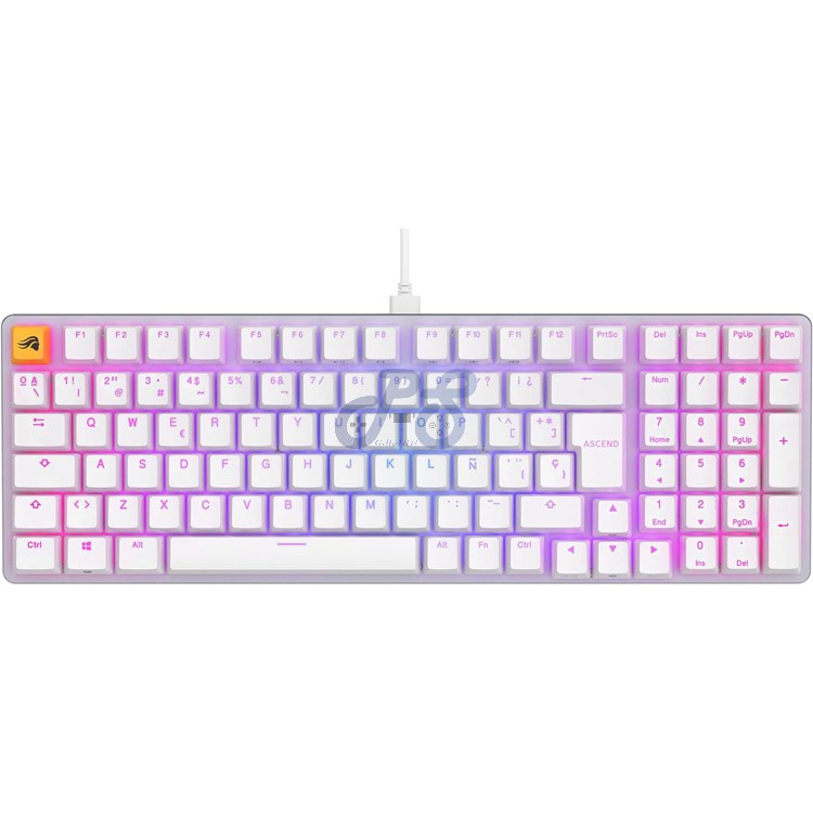 glorious gmmk 2 fullsize mechanical gaming keyboard white