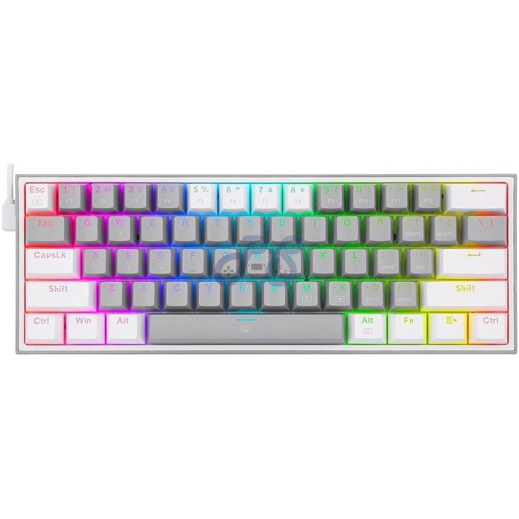 redragon fizz mechanical gaming keybaord keyboard blue switch graywhite