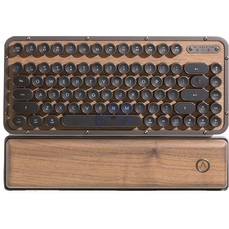 azio retro compact bluetooth mechanical keyboard elwood