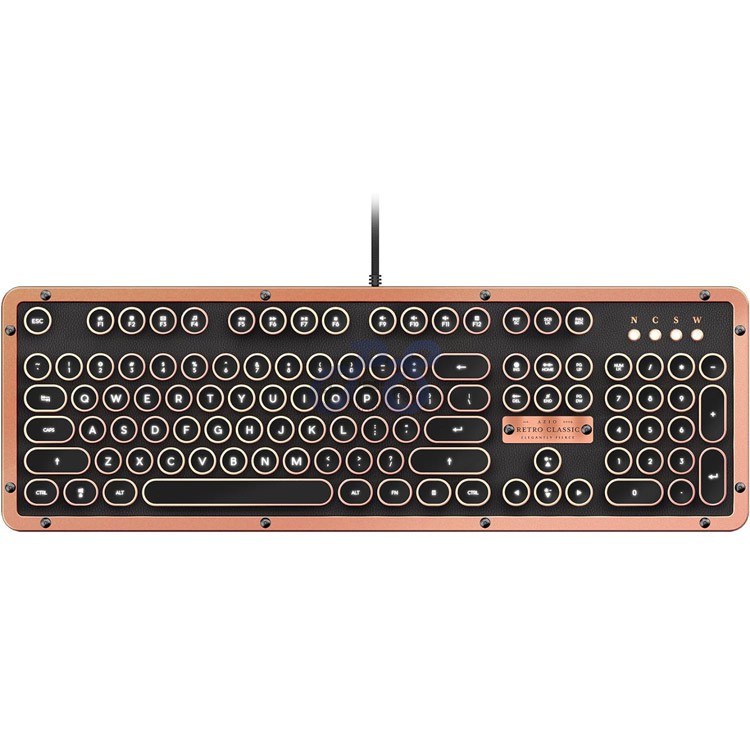 azio retro classic usb mechanical keyboard artisan
