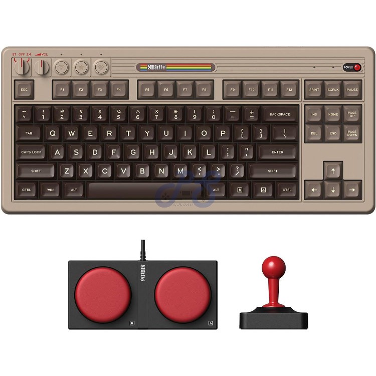 8bitdo retro wireless mechanical gaming keyboard c64 edition