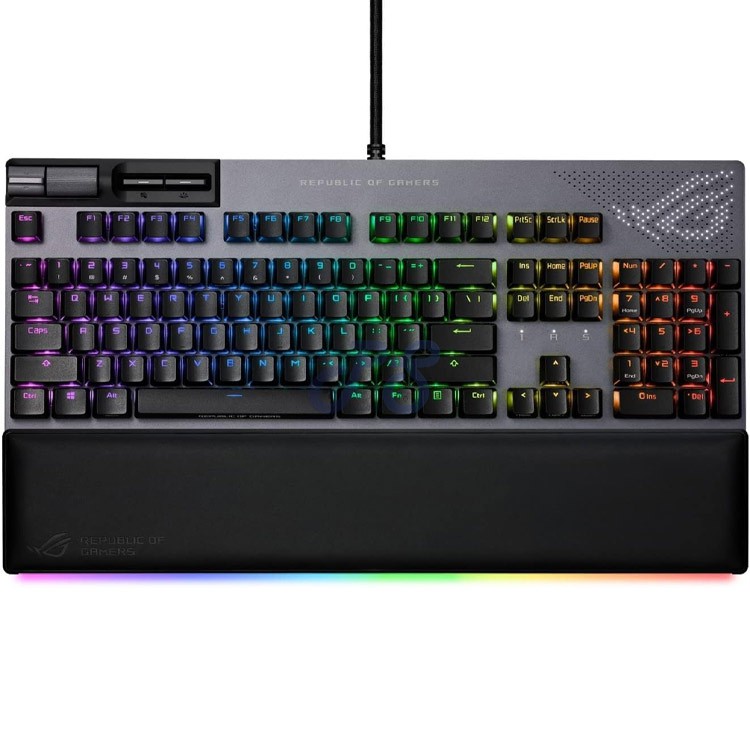rog strix flare ii animate mechanical gaming keyboard red nx switch