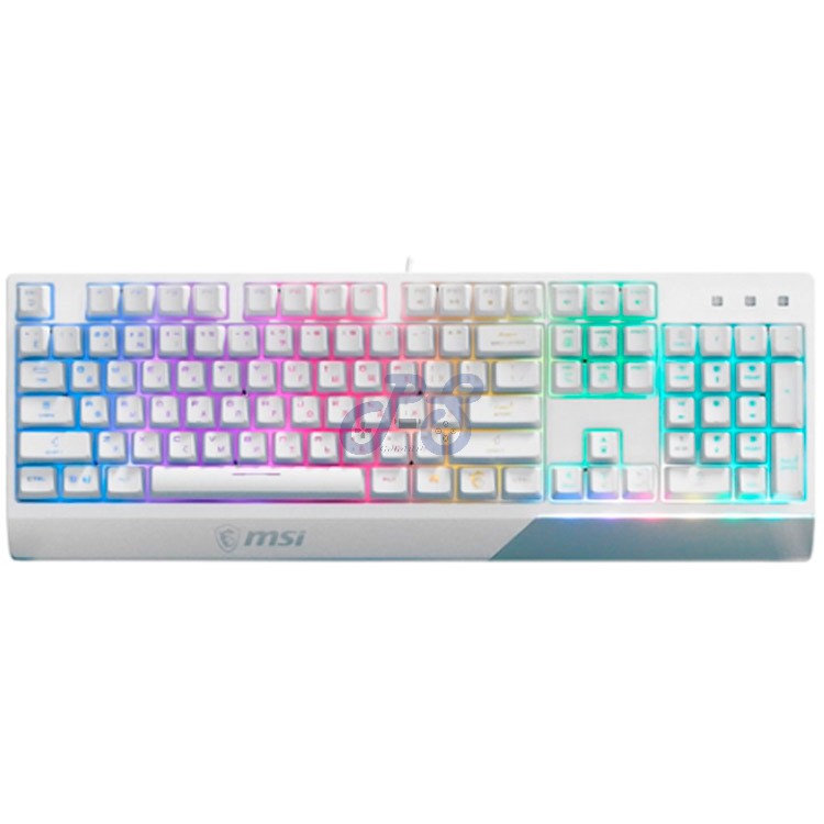 msi vigor gk30 membrane gaming keyboard white
