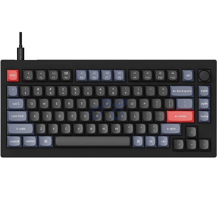 keychron v1 custom mechanical keyboard knob version brown switch