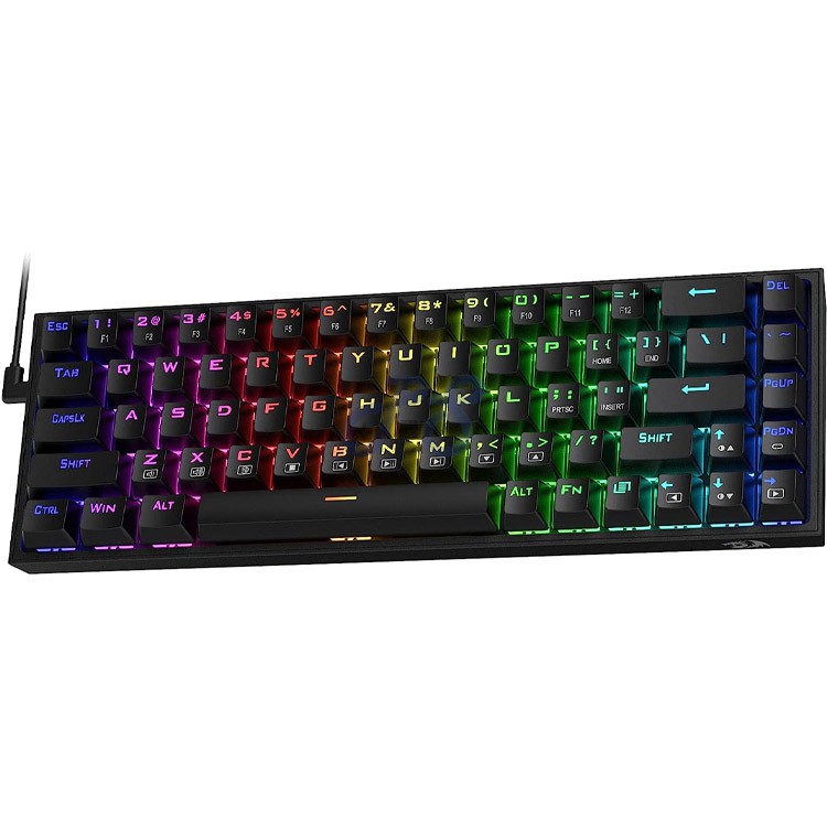 redragon castor mechanical gaming keyboard black