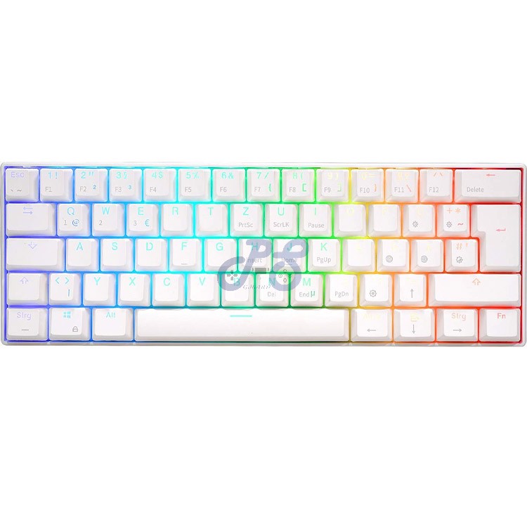 royal kludge rk61 mechanical keyboard brown switch white