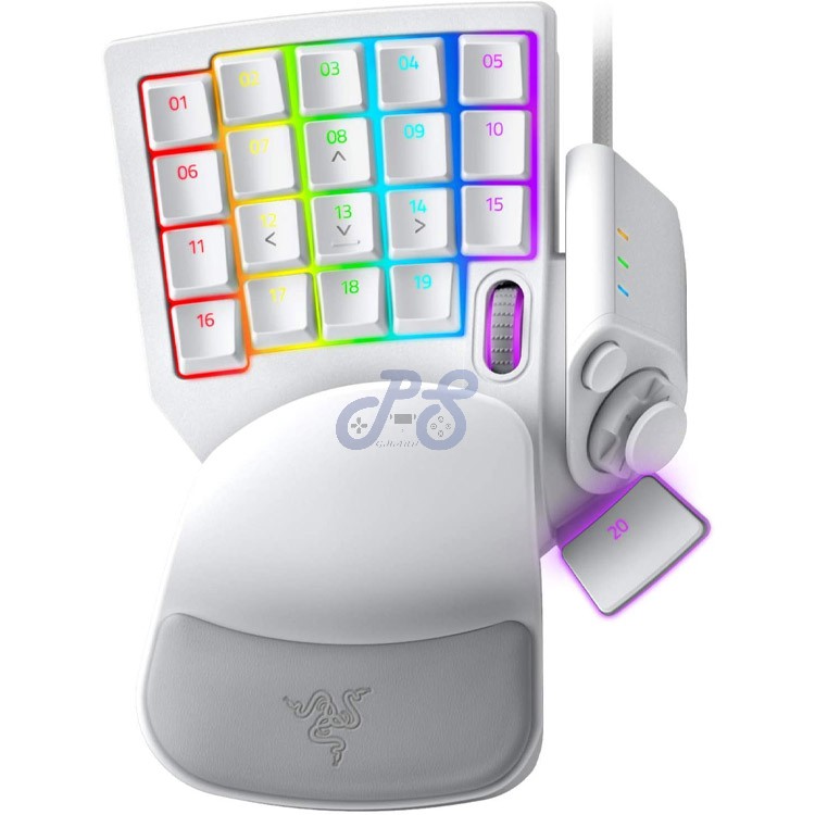 razer tartarus pro gamepad mercury white