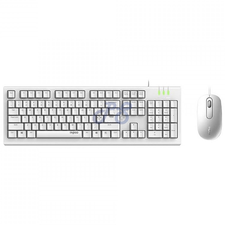 rapoo x120 pro desktop mouse amp keyboard white