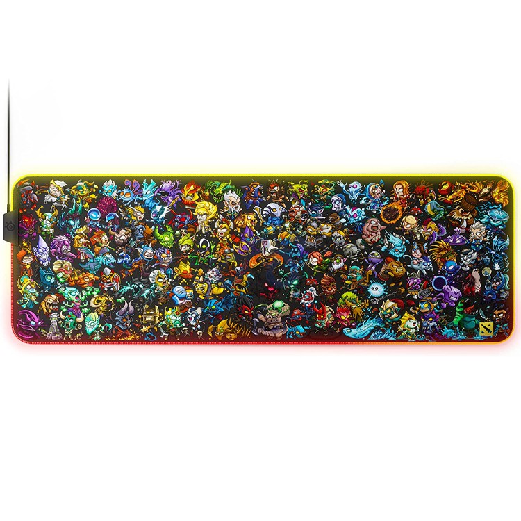 steelseries qck prism rgb gaming mouse pad dota 2 edition xl