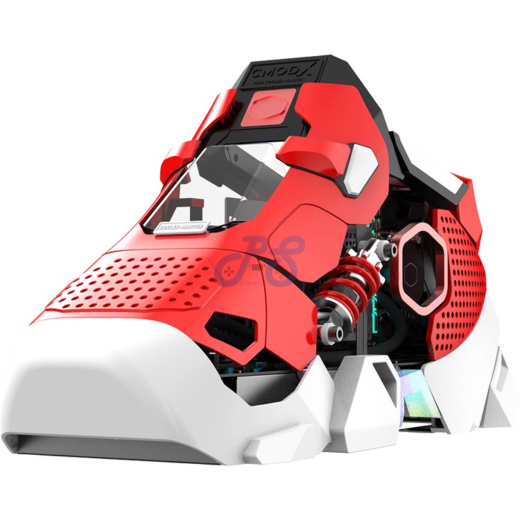 cooler master sneaker x custom pc red