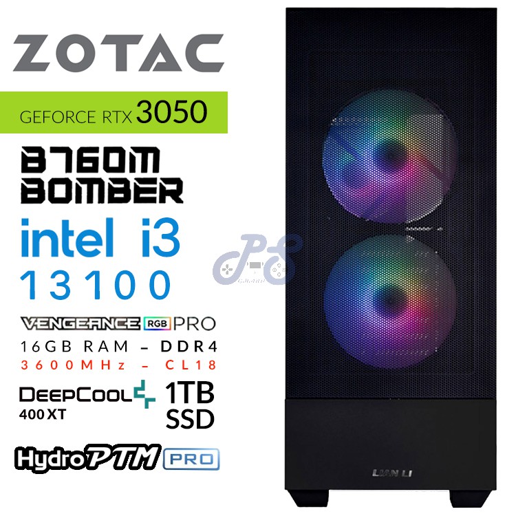 eco intel lancool 205 full rgb gaming pc