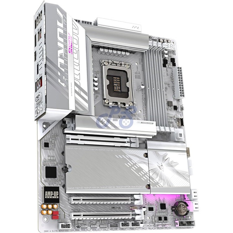 gigabyte z890 aorus elite wifi 7 ice atx gaming motherboard intel chipset