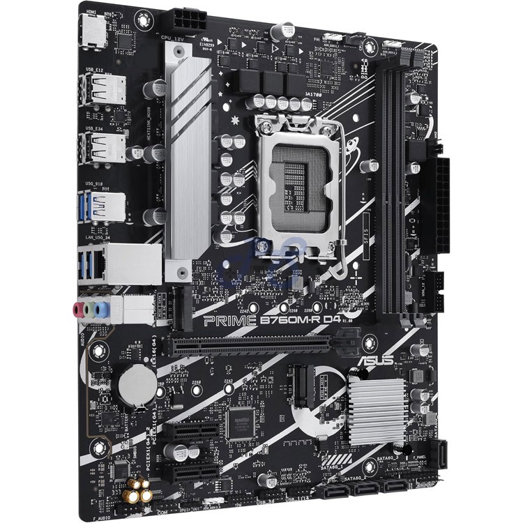 asus prime b760mr d4 matx motherboard intel chipset