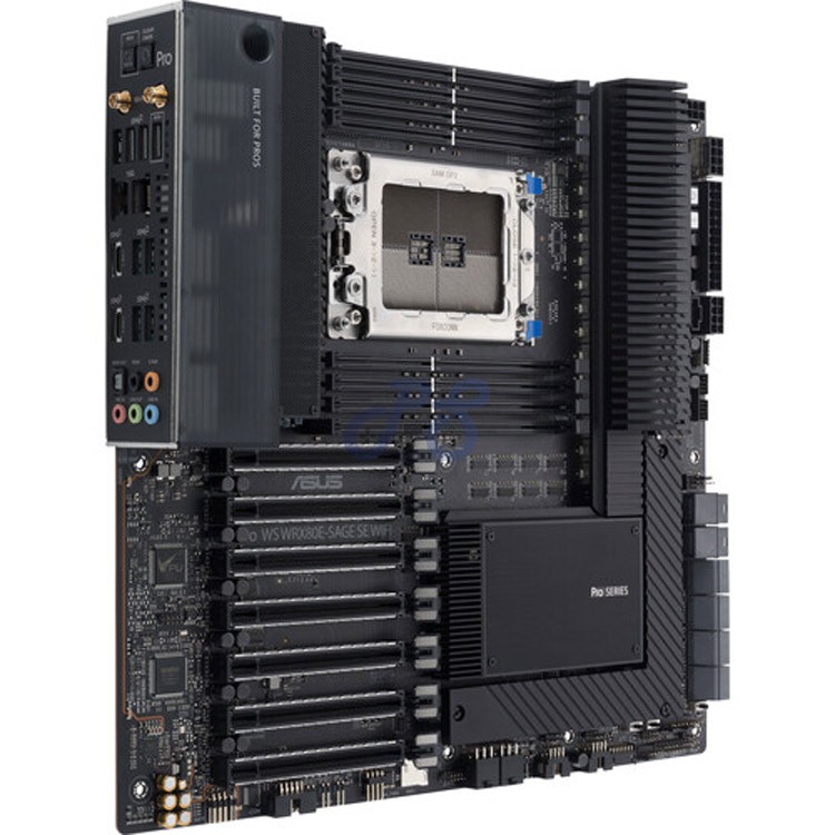 asus pro ws wrx80esage se wifi atx workstation motherboard amd chipset