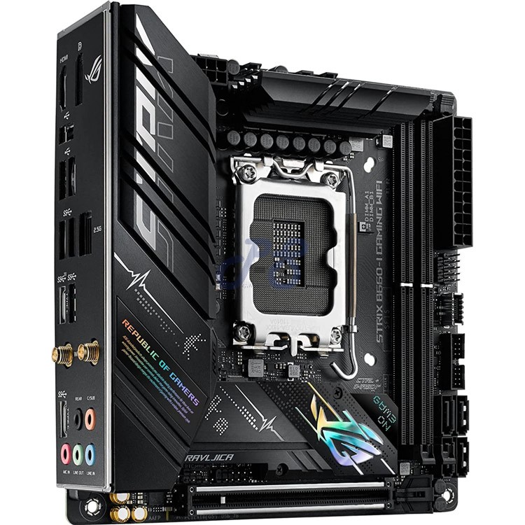 rog strix b660i wifi miniitx gaming motherboard intel chipset