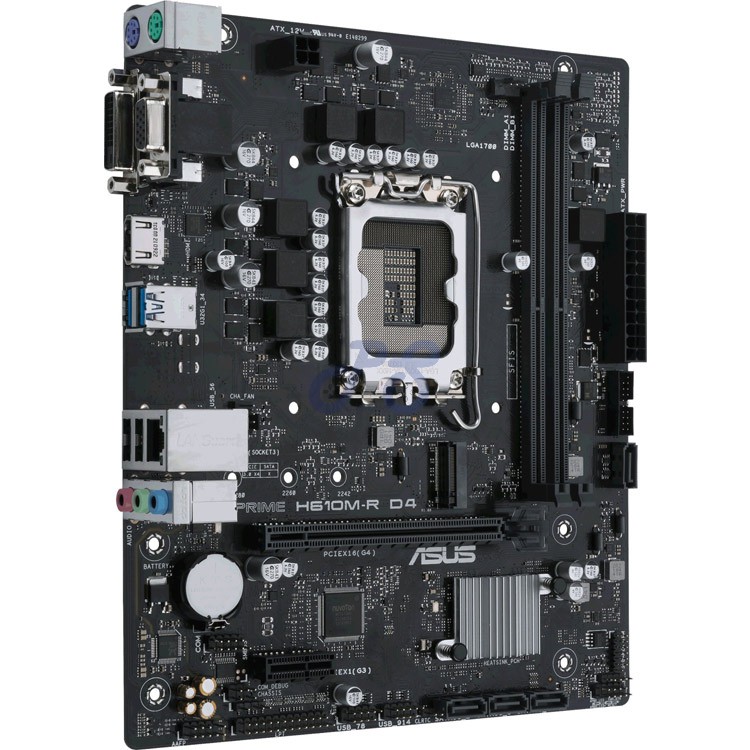 asus prime h610mr d4 matx motherboard intel chipset