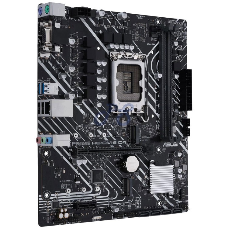 asus prime h610me d4 matx motherboard intel chipset