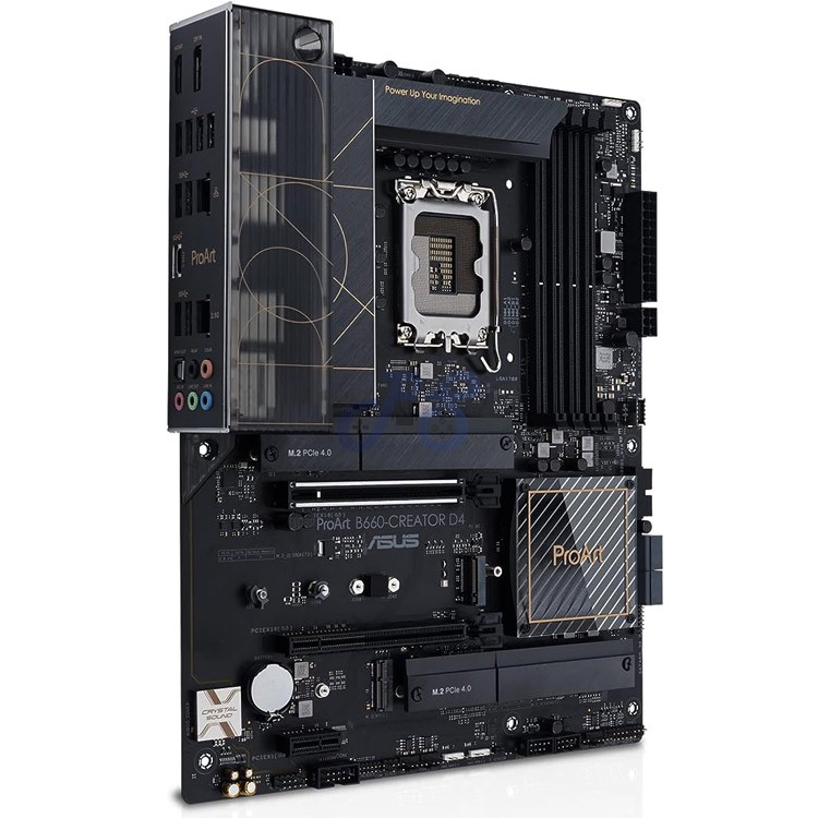 asus proart b660creator d4 atx motherboard intel chipset