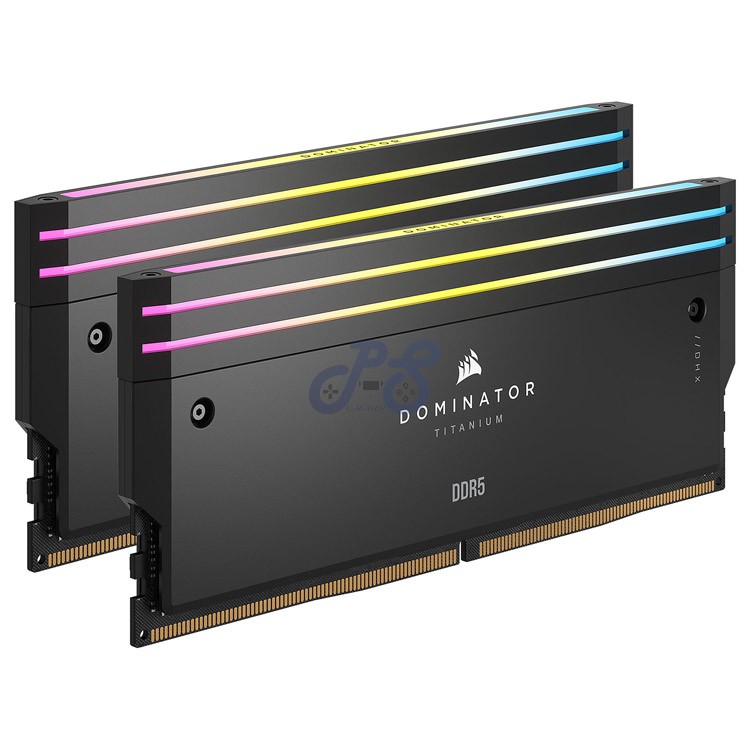 corsair dominator titanium rgb 64gb ram ddr5 dual kit intel xmp 6000mhz cl30 black