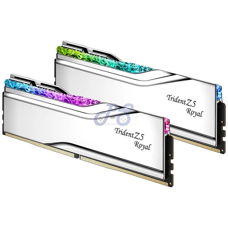 gskill trident z5 royal 32gb ddr5 ram dual stick 7200mhz 34cl silver