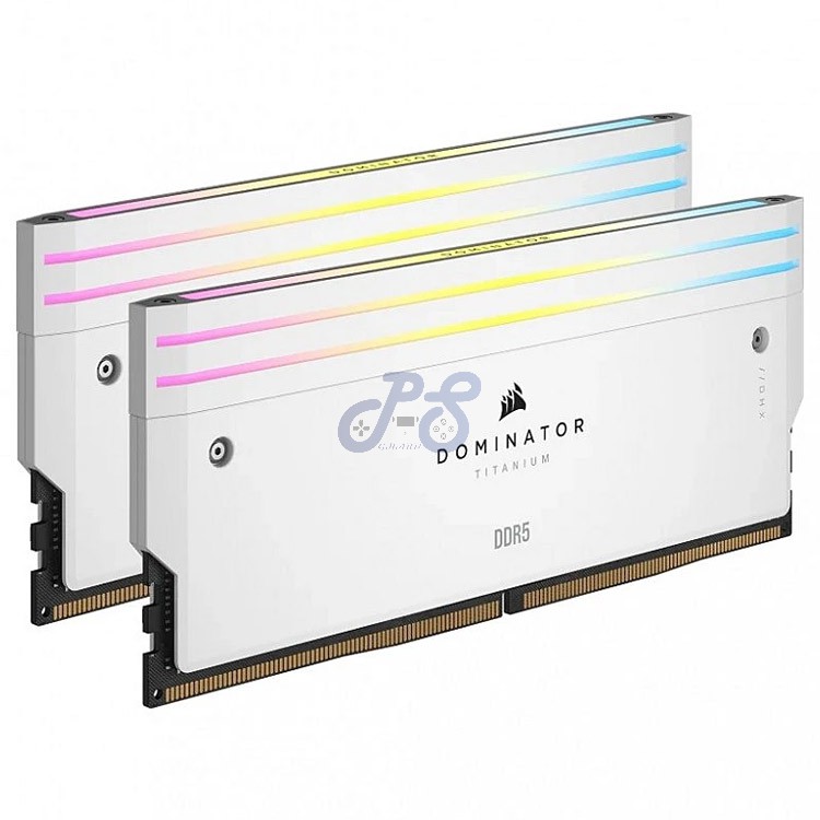 corsair dominator titanium rgb 48gb ram ddr5 dual kit intel xmp 6000mhz cl30 white