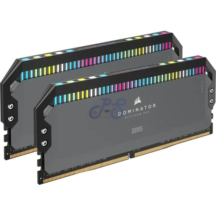 corsair dominator platinum rgb 64gb ram ddr5 amd expo 6000mhz c40 grey