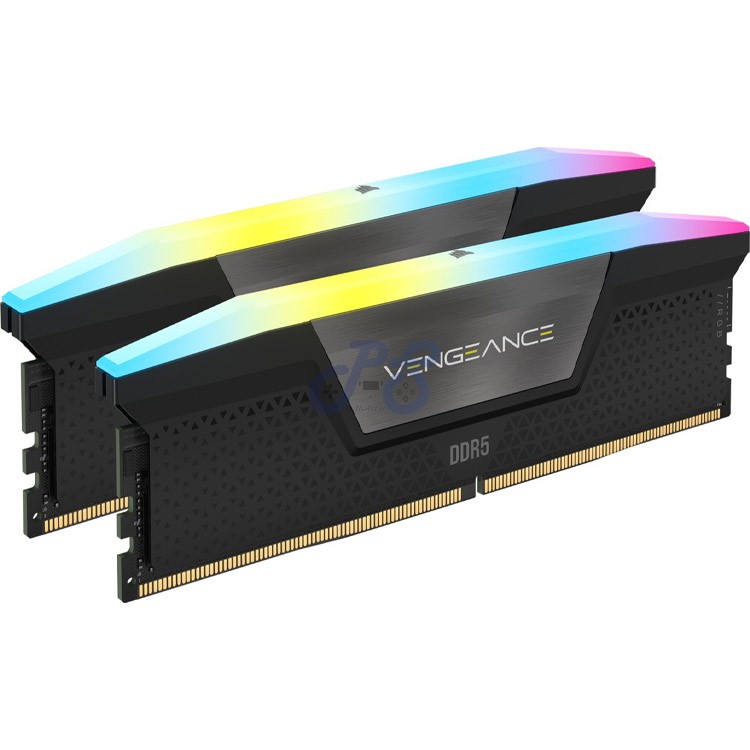 corsair vengeance rgb ۶۴gb ddr5 intel xmp 6600mhz cl32 black