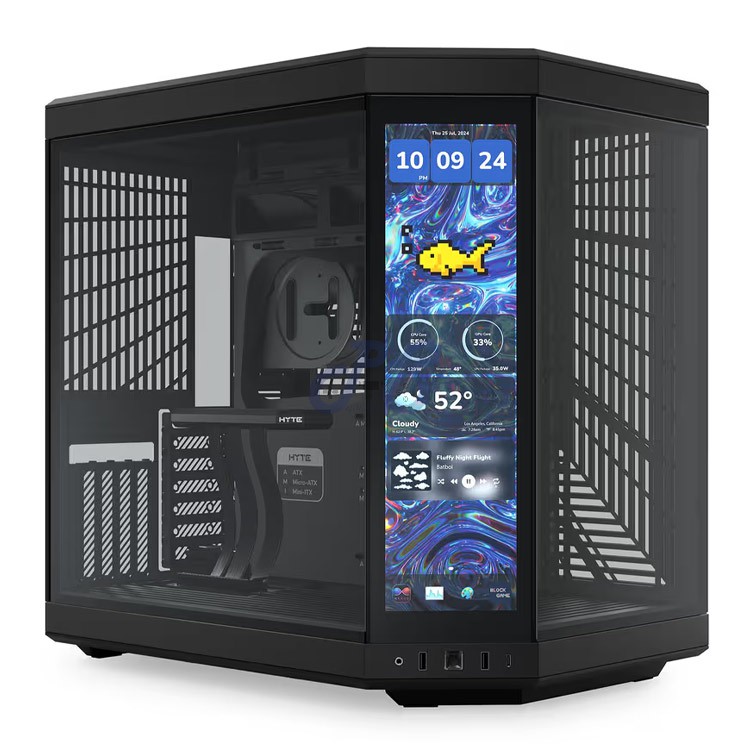 hyte y70 touch infinite display pitch black